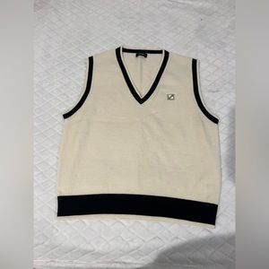WE11DONE Sweater Vest (Off-White Wool)